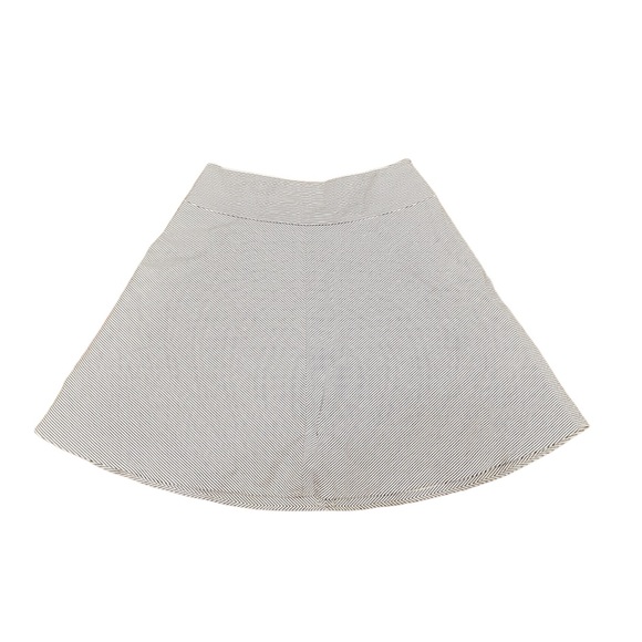 Ann Taylor Blue and White Striped Mini Skirt A line Size 12 - Picture 2 of 5